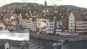 Videos-Still: Eye Tracking beim Blick auf das Zürcher Niederdorf